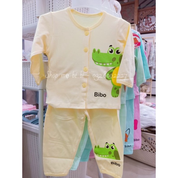 Bộ Tay Dài BiBo 100% Cotton Cho Bé Từ 0M+
