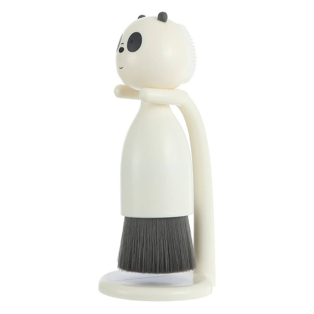 Miniso (hàng Mới Về) Cọ Rửa Mặt Miniso X We Bare Bears 2 Trong 1 Kèm Giá Đỡ Tiện Dụng