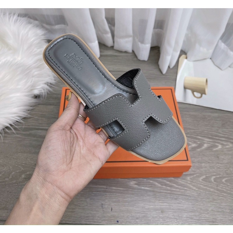 Dép h da xước loại đẹp 5 màu đen nâu trắng về sll  xả kho 39k