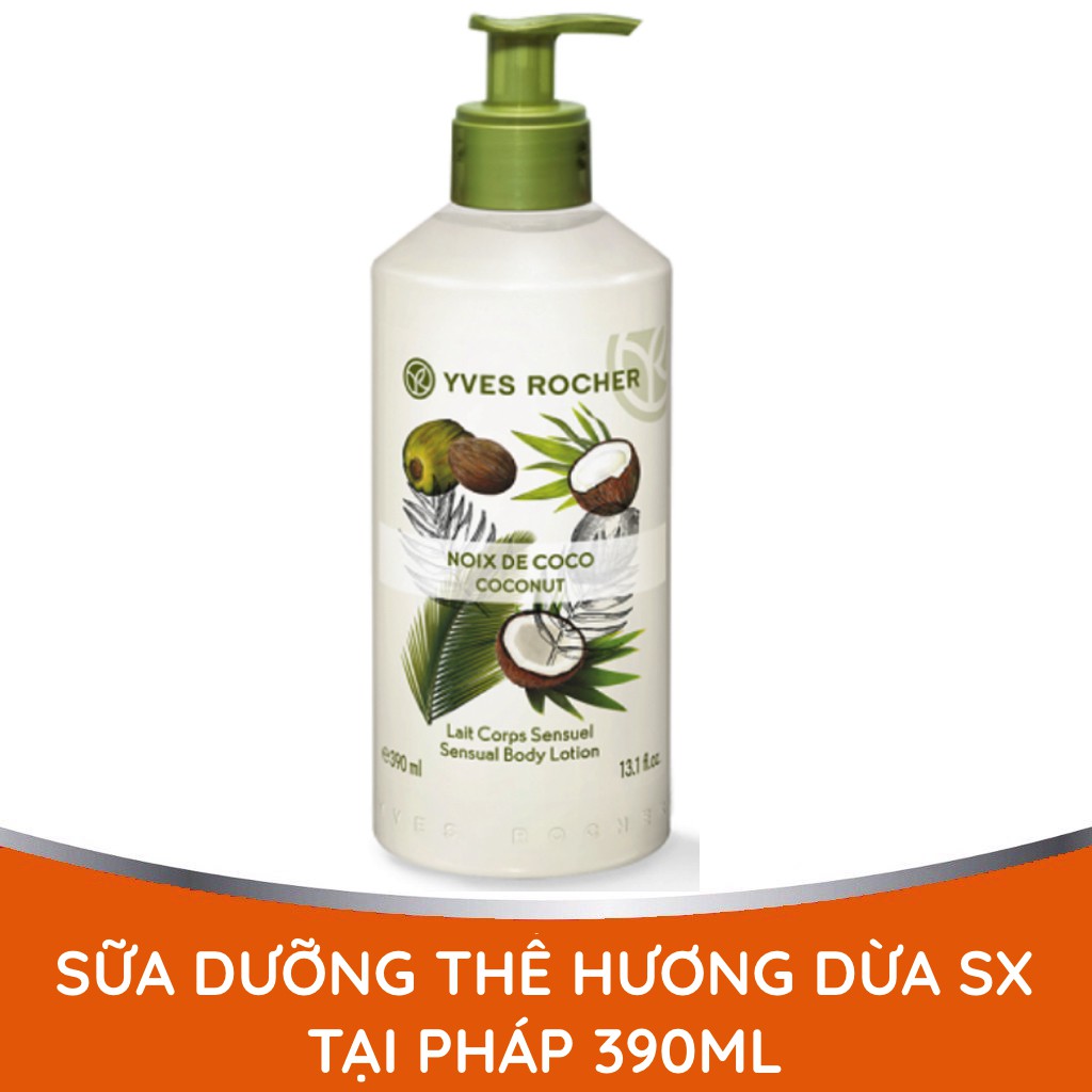 Sữa Dưỡng Thể Yves Rocher Coconut Sensual Body Lotion 390ml