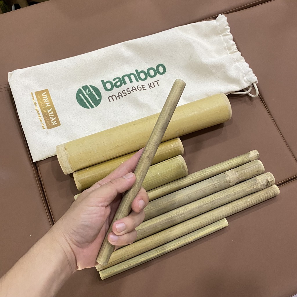 Bộ tre massage-Ống rỗng