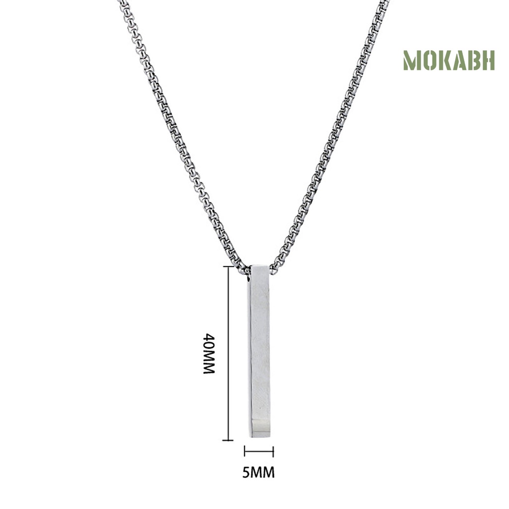 Vòng cổ Bằng Thép Không Gỉ Siêu Nhẹ Màu Sắc Đơn Giản Thời Trang Cho Nam