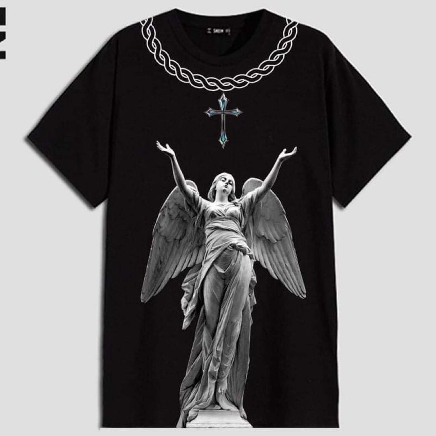 Áo phông mikenko 👑 áo thun nam nữ 👑 HOTTREND 2021 M3 hình in thiên thần sắc nét, chất vải thoáng mát mặc cực thích