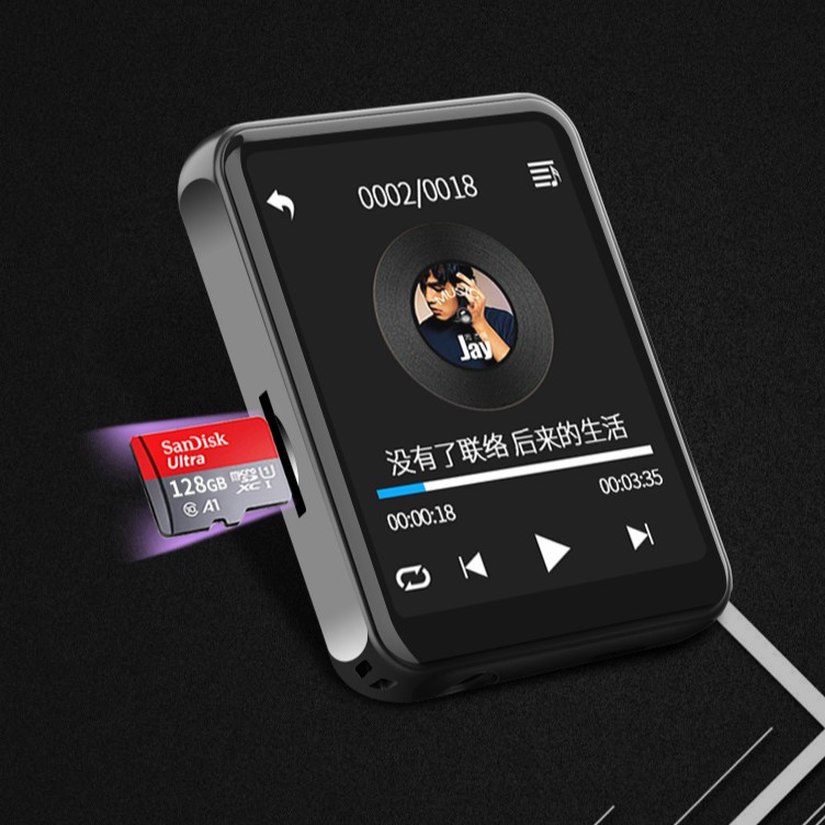 Máy nghe nhạc Ruizu M4  nhỏ gọn thể thao| Chơi nhạc Lossless| Hỗ trợ loa ngoài