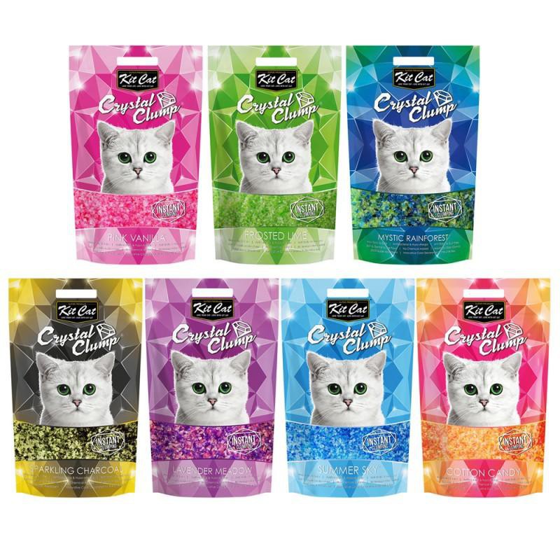 Cát vệ sinh cho mèo thủy tinh nhuyễn Kit cat Crystal Clumping