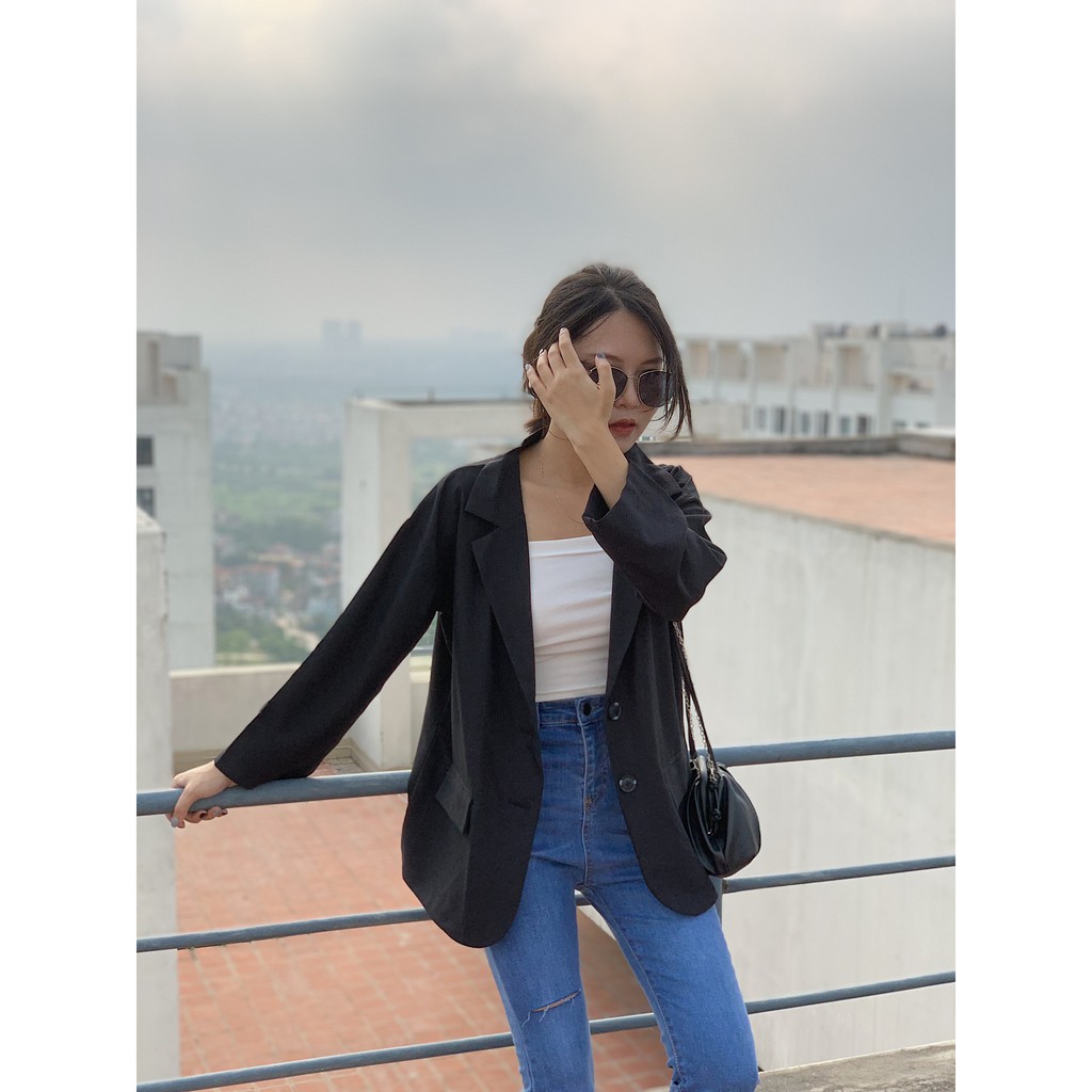 Áo blazer 1 lớp oversize SA438 LOLLIE STUDIO