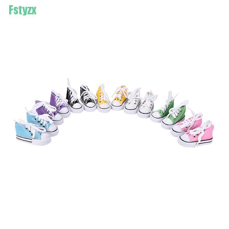 fstyzx 7.5cm Canvas Shoes BJD Doll Toy Mini Doll Shoes 16 Inch Sharon doll Boots