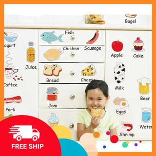 ⚡️𝗙𝗥𝗘𝗘𝗦𝗛𝗜𝗣⚡️ Decal dán tường Tiếng anh nhà bếp