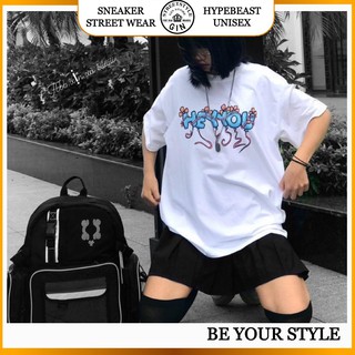 ÁO THUN TAY LỠ HEY YOU NAM NỮ - GIN STORE