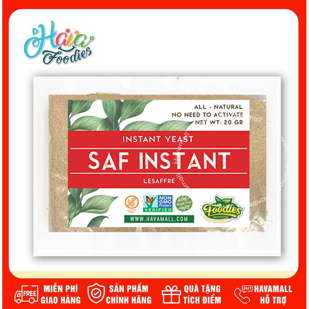 Men Khô Bánh Mặn Saf-Instant Đỏ 20gr