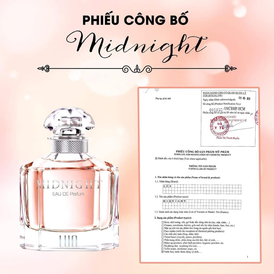 Nước hoa LUA midnight 30ml cao cấp