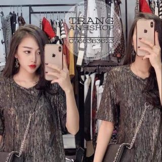 Bộ quần Áo lưới nhũ