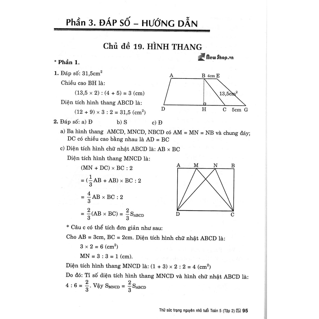 Sách Tham Khảo - Thử Sức Trạng Nguyên Nhỏ Tuổi Môn Toán Lớp 5 Tập Hai
