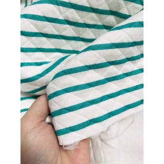 Vải trần bông Hàn sọc xanh