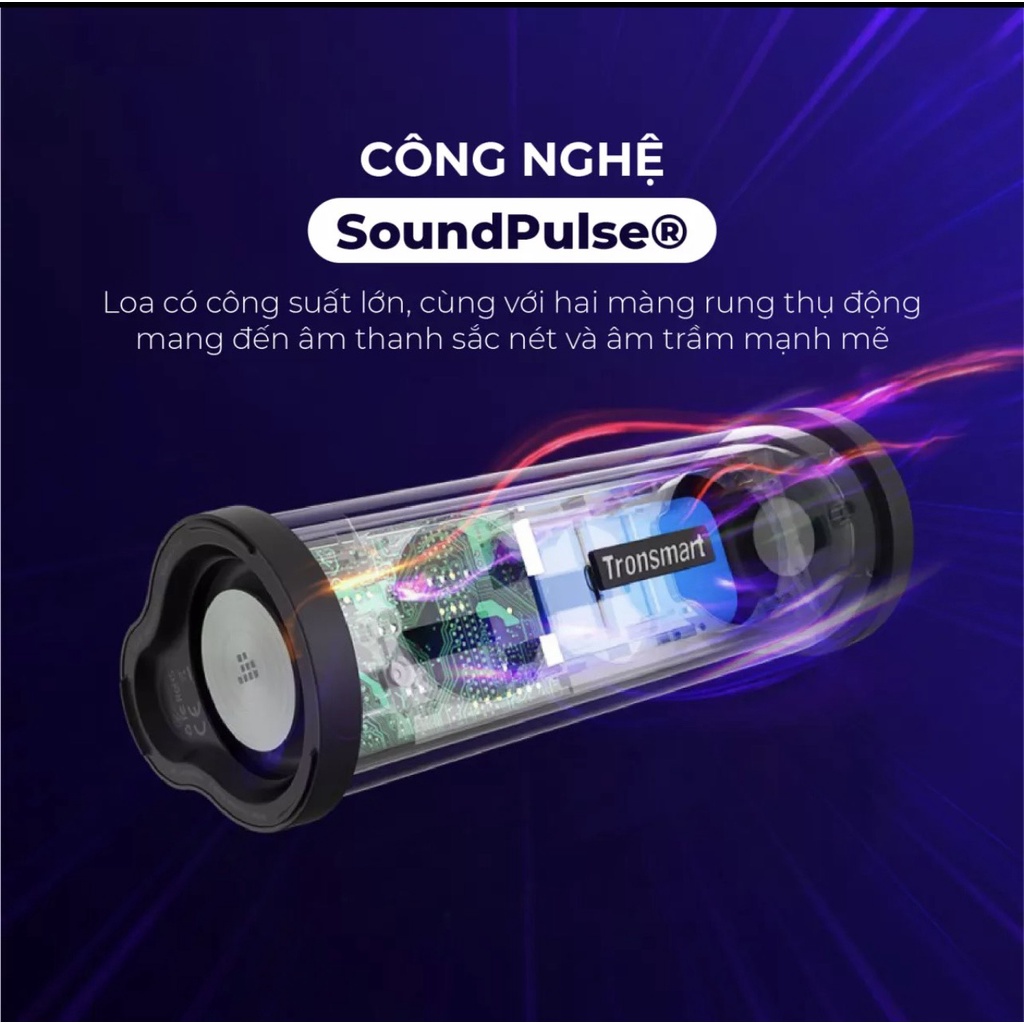 KÈM TÚI - Loa Bluetooth 5.0 Tronsmart Force 2 - Chống Nước IPX7, Công Suất 30W, Chip Qualcomm QCC3021 - Hàng Chính Hãng