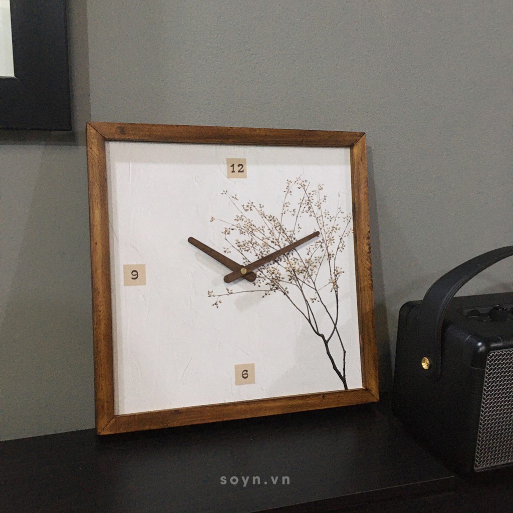 Đồng hồ treo tường gỗ |Tranh đồng hồ trang trí tường | Artclock Soyn C76