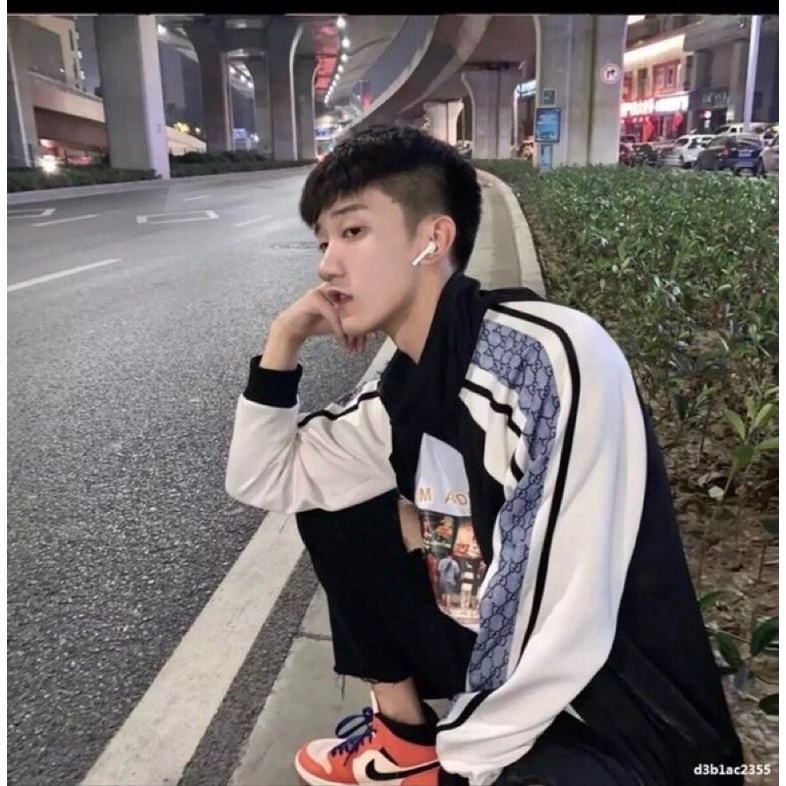 Áo Gió Sọc Tay 2 Lớp - 1 Lớp Form Rộng Unisex Nam Nữ Ulzzang Freesize (có ảnh thật chèn tên)