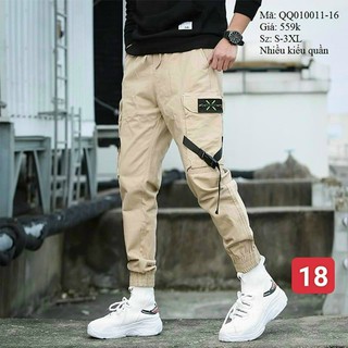 Quần jogger nam túi hộp chất vải Kaki Dày Dặn Cao cấp Jogger18