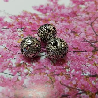 Bi bạc 925 xi đen rồng cuộn 12 li