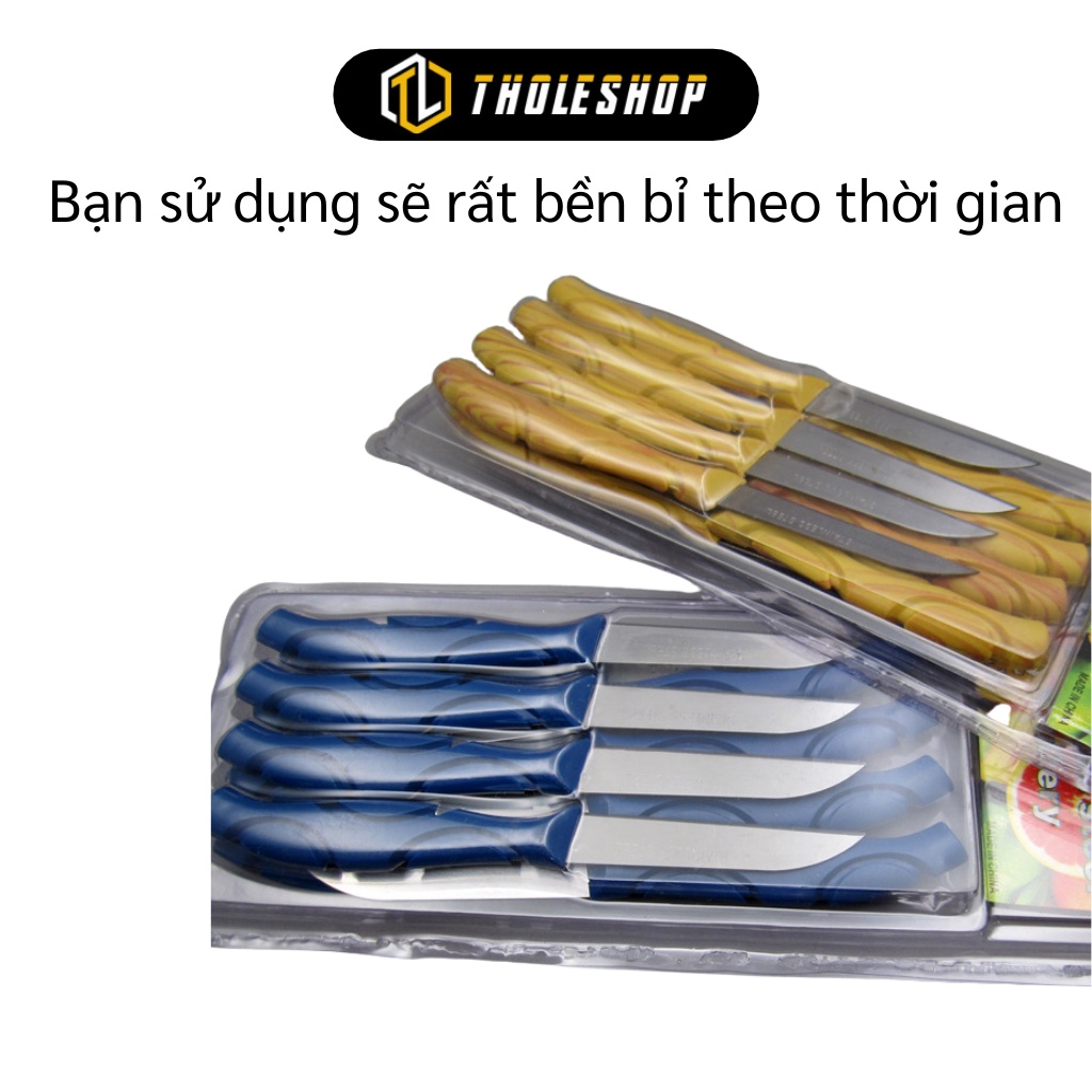 Combo 12 Con Dao Cắt Trái Cây, Gọt Hoa Quả Bằng Thép Không Gỉ Tholeshop 8236
