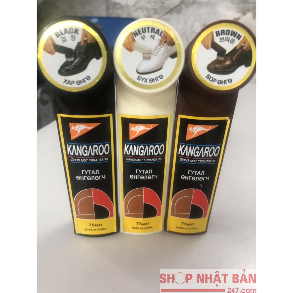 Xi đánh giày nước Kangaroo Hàn Quốc - Nhập khẩu chính hãng