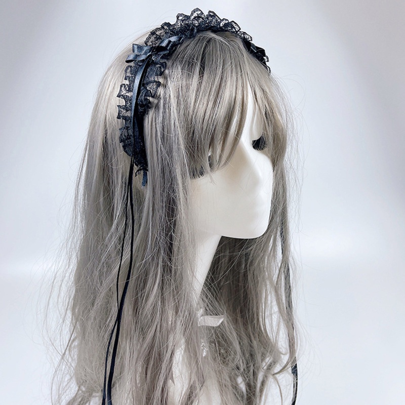 Băng Đô Ren Đính Núm Tua Xinh Xắn Cho Nữ