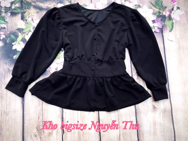 Áo peplum bigsize 67-85kg (1size) hinh thật