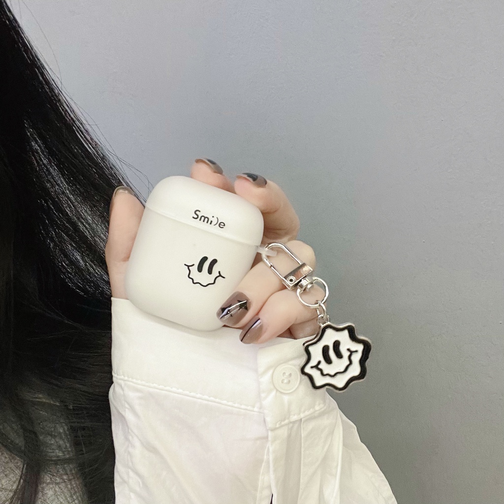 Vỏ Bảo Vệ Hộp Sạc Tai Nghe AirPods3 Pro AirPods3 Họa Tiết Mặt Cười Dễ Thương 2021 Thời Trang