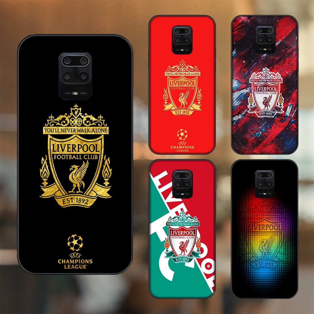Ốp lưng Xiaomi Redmi Note 9s, Note 9 Pro viền đen in hình Liverpool FC