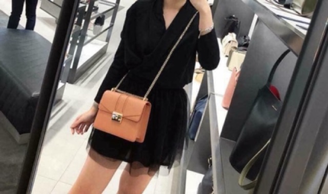 Túi quỳnh búp bê da sần size 21,5