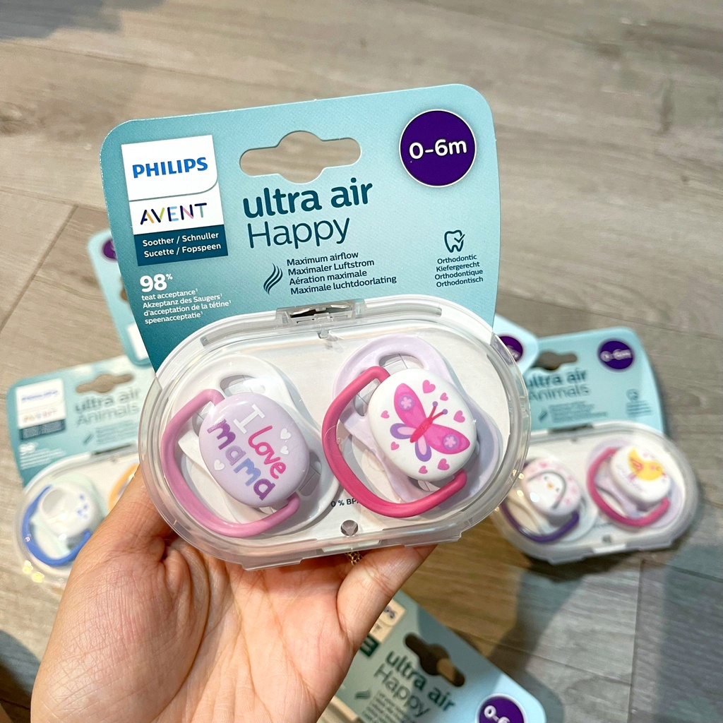 Ti giả Avent chỉnh nha cho bé từ 0 - 18 tháng