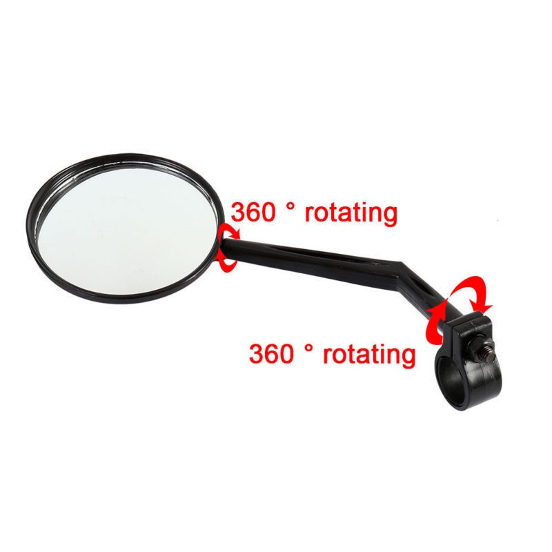 Gương / Kính Chiếu Hậu Xe Đạp, Gương Cầu Lồi Góc Rộng Có Thể Xoay 360 Độ  - Giá 1 Cái