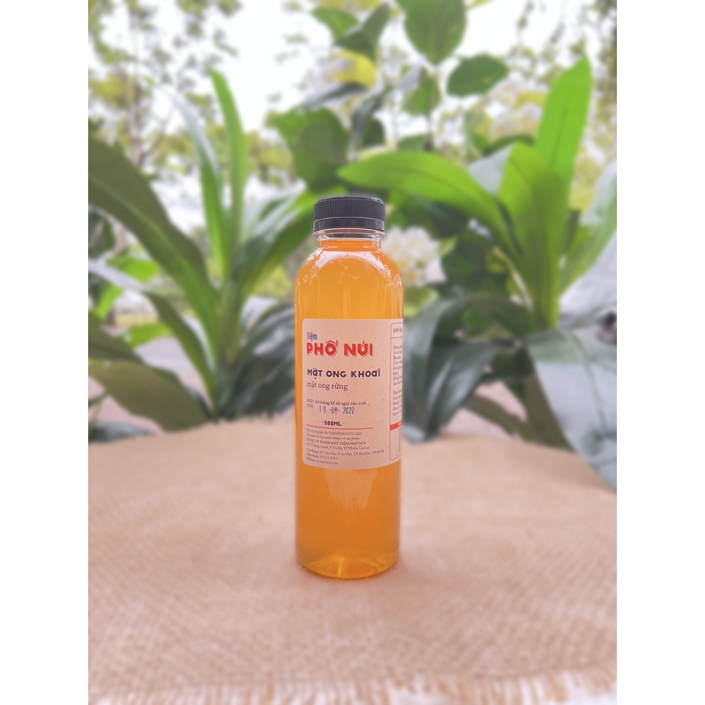 Mật Ong Hoa Khoái (Rừng) Nguyên Chất Tiệm Phố Núi 1000ML