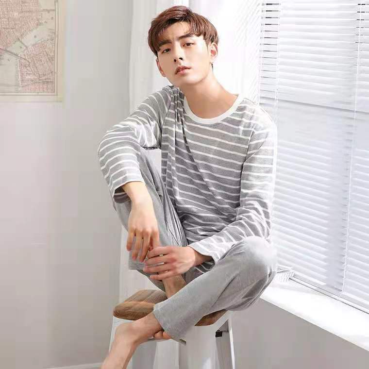 Bộ đồ ngủ pijama dài tay thời trang cho nam | BigBuy360 - bigbuy360.vn