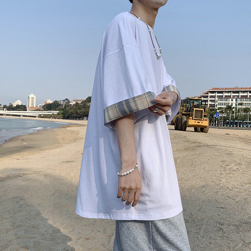 Áo Thun Tay Ngắn Màu Sắc Đơn Giản Cho Nam