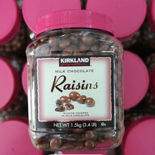 Socola nhân nho Kirkland Milk chocolate Raisins 1,5 kg [date 06/2025