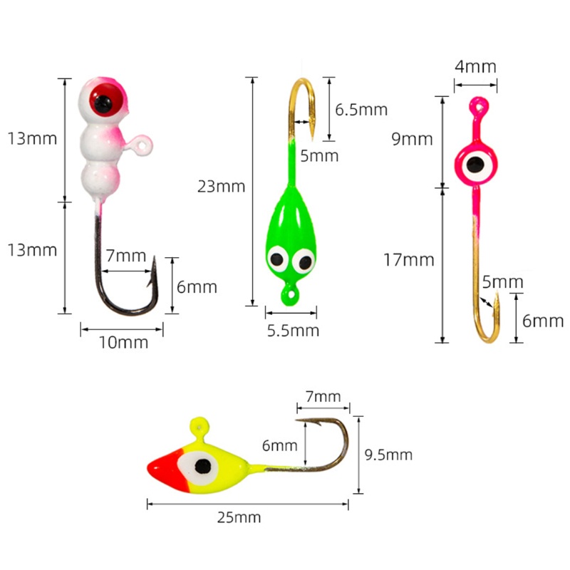 QQ Set 10 Móc Tròn Bằng Thép Cacbon Chất Lượng Cao Chuyên Dụng Cho Câu Cá