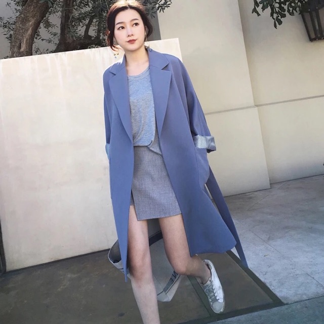 Áo dạ mỏng dáng hàn
