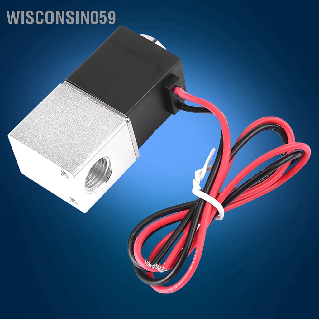 [Hàng Sẵn] Van điện từ thường đóng hai chiều tác động trực tiếp bằng nhôm hai chiều DC12V 【Wisconsin059】