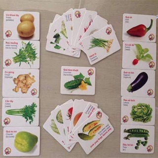 Thẻ học song ngữ flashcard cho bé