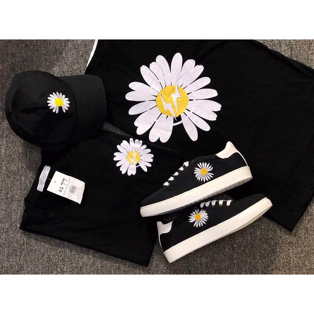 HOT Combo Set Giày+Mũ+Áo Trend Hoa Cúc.Phối Đồ Ib Shop | BigBuy360 - bigbuy360.vn