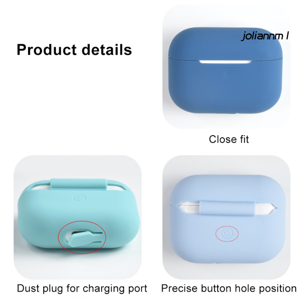 Hộp Đựng Tai Nghe Màu Trơn Chống Rơi Cho Airpods Pro