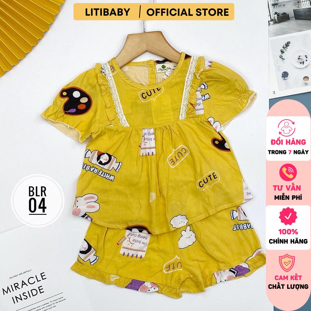 Bộ lanh bé gái chạy ren LITIBABY size 1/7
