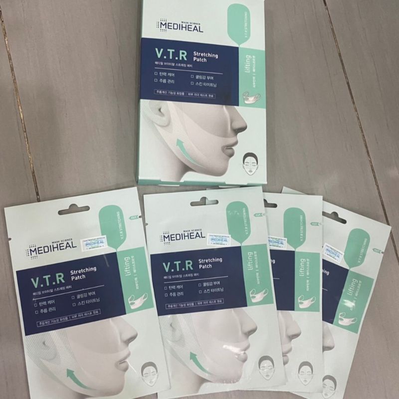 (GRAB / NOWSHIP) (DATE 23/03/2024) Mặt Nạ Nâng Cơ, Tạo Hình V-Line Mediheal V.T.R Stretching Patch