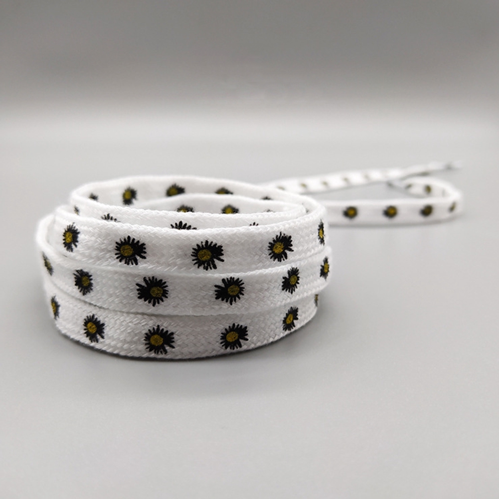 Cặp Dây Giày Thể Thao In Hình Hoa Cúc Nhiều Màu Sắc Dành Cho Mùa Hè