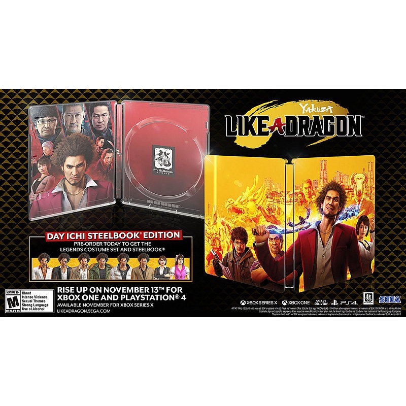 Game Ps4 Yakuza 7: Like A Dragon (Day Ichi Steelbook Edition)