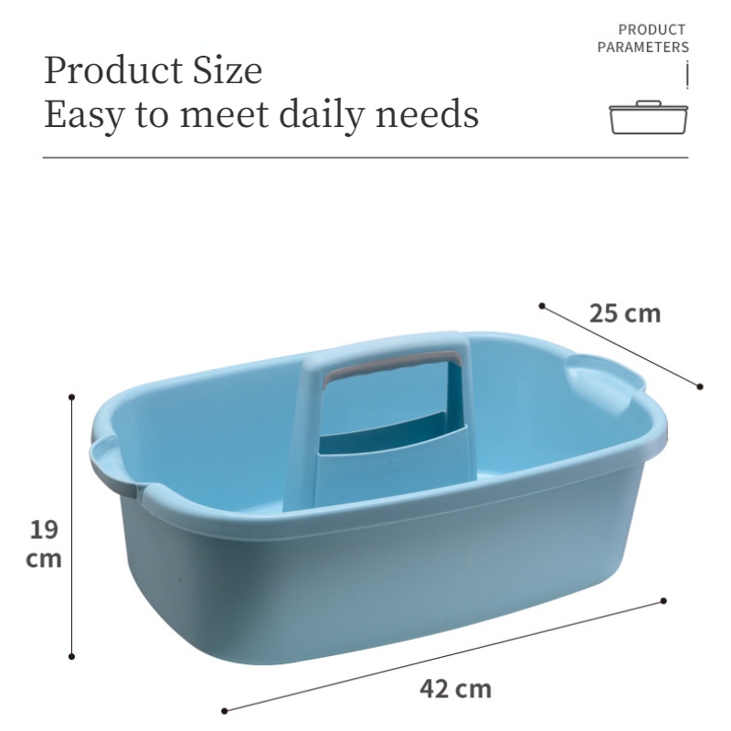 Giỏ Đựng Trái Cây / Đồ Dùng Nhà Bếp / Tắm Bằng Nhựa Có Tay Cầm Đa Năng Tiện Dụng