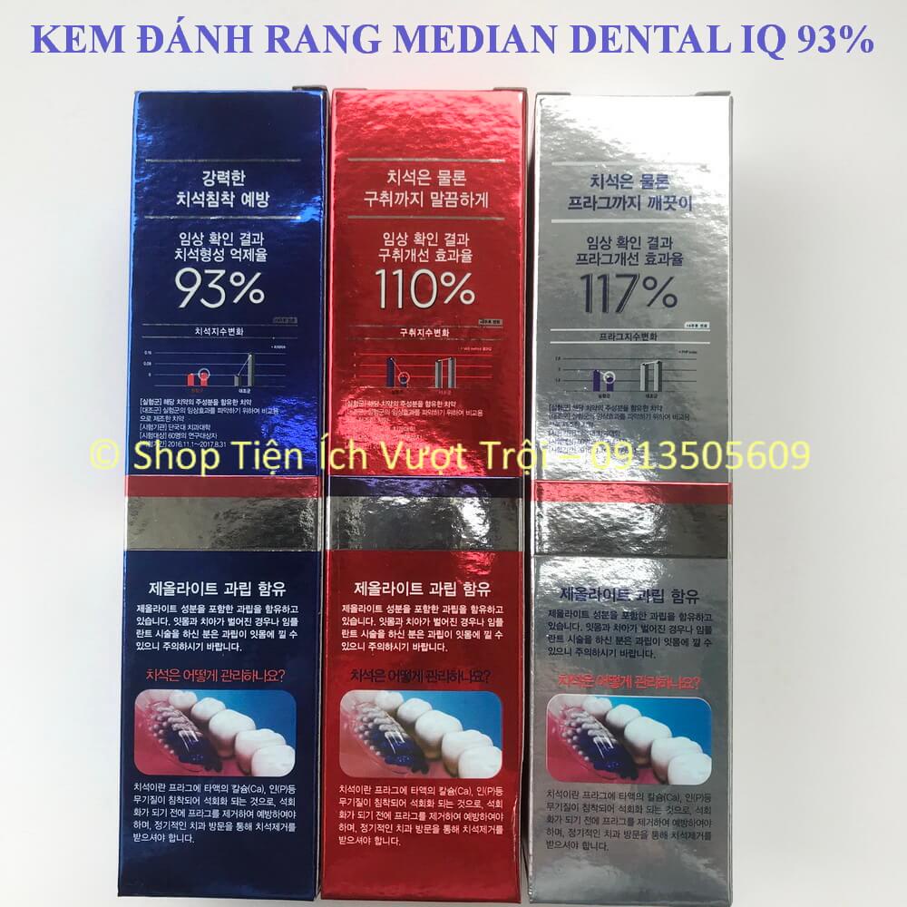 Kem đánh răng 120g Median 93%, trắng răng, ngừa mảng bám, chống hôi miệng, sâu răng Median toothpaste-Tiện Ích Vượt Trội