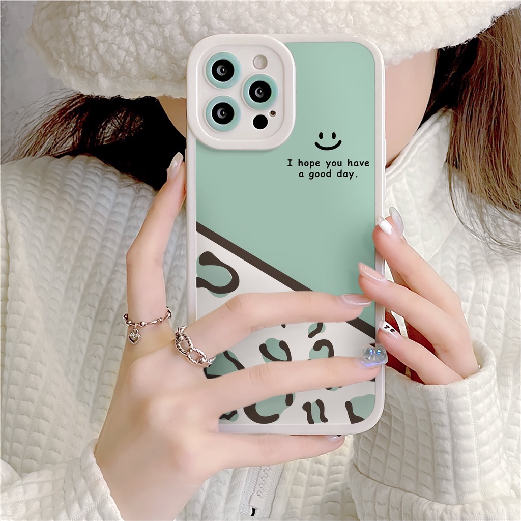 Ốp lưng iphone Good day bóng cạnh vuông 6/6plus/6s/6splus/7/7plus/8/8plus/x/xs/11/12/13/14/pro/max/promax/plus/shin/case