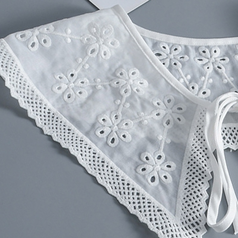 Cổ Áo Rời Thêu Họa Tiết Xinh Xắn Dành Cho Nữ